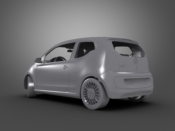volkswagen car 3d obj - Volkswagen Up (2013)... by Swan3DStudios